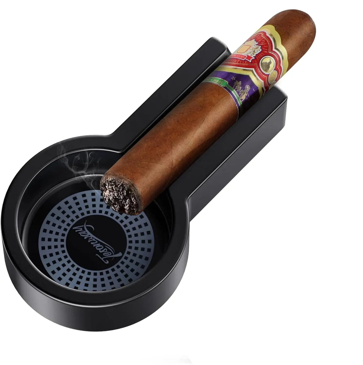 V-cut cigar cutter close-up showing stainless steel blade and compact body