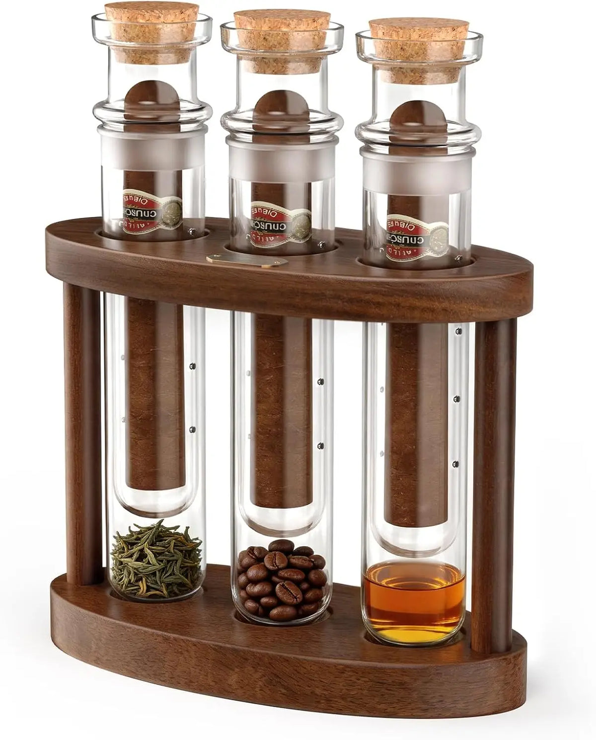 High-borosilicate inner tube with 8 ventilation holes for cigar flavor infusion